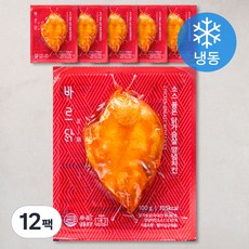 바르닭 소스품은 닭가슴살 양념치킨 (냉동), 100g, 1개입, 12개