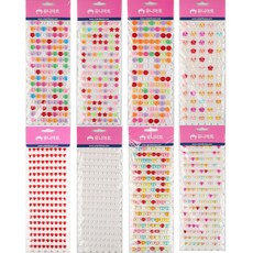 Uniart 珠珠貼紙套組 1號 S030, 混合色, 1套