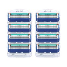 리빙만렙 퓨전 매뉴얼 호환용 면도날, 4개입, 2개