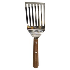 triangle 三角牌 櫻桃木槽口彎鏟刀 12公分 德國不鏽鋼, 櫻桃木色, 1支