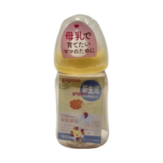 pigeon 貝親 PPSU 奶瓶 馬戲團, 黃色, 160ml, 1個