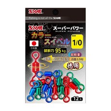 SAME 莎美 日本製強力彩色轉環, 12入, 1包