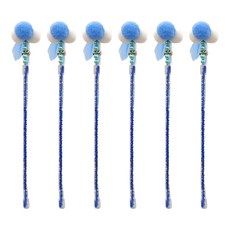 寵物夢工廠 絨球羽毛伸縮逗貓棒 收合長36cm 展開長59cm 6個, 顏色隨機, 1袋