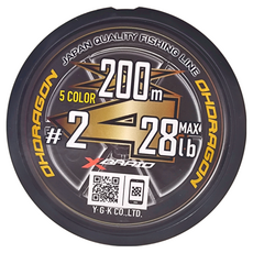 XBRAID G-soul X8 PE線 釣魚線 200m, 彩色, 1個