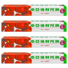 南亞 PE保鮮膜 家庭用, 60m, 4盒