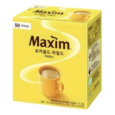 Maxim 麥心 摩卡經典三合一咖啡, 12g, 50條, 1盒