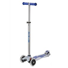 micro scooters Maxi DX FLUX LED 三輪極致發光滑板車 5~12歲適用, 藍色, 1個