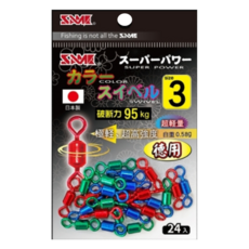 SAME 莎美 強力彩色轉環 日本製造, 24入, 1包