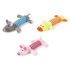 寵物夢工廠 動物造型長條啾啾玩偶, 顏色隨機, 1組