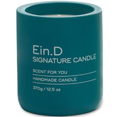 Aindie Pottery 手工簽名大豆蠟燭 370g, 1個, 綠色+松桉