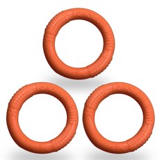 드방스 강아지 프리스비 스몰 링, 주황, 3개