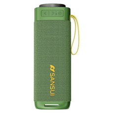 SANSUI 山水 漫遊者低音炮戶外藍芽喇叭 附收納袋 SR-X6G, 炫綠青