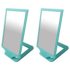 CHILSUNG 珍珠方形鏡 大, 薄荷綠, 2個