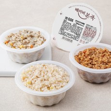 베이비본죽 유아식 영양밥 13개월이상 한우치즈야채밥 180g + 닭모듬버섯잡채밥 180g + 돈안심짜장밥 180g + 영양약밥 180g B세트, 720g, 1세트