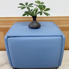 바우마켓 분리형 공간활용 보조의자 대형, 블루