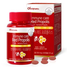 RONIEWELL 紅蜂膠保健食品, 60顆, 1罐