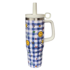 Abode Always Smile 日常隨行杯, 1個, 藍色, 1.2L