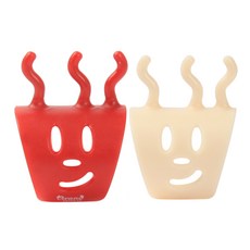 brandyarn 編織工具 針織環2入組, 紅色+白色, 1組