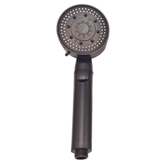 酷炫蓮蓬頭 一鍵止水 ABS材質, 黑色, 1組