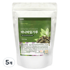 갑당약초 바나바잎 가루, 5개, 300g