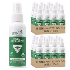 紐西蘭 SKIN TECHNOLOGY 25%派卡瑞丁 瑞斌12H長效防蚊液, 100ml, 192瓶