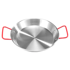 雙耳把手不鏽鋼平底鍋 大(36 x 3.6cm) - 304不鏽鋼材質，雙耳隔熱設計，適用多種爐具, 1個