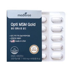 meditree Opti MSM Gold保健錠 81g, 60顆, 1盒