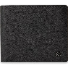 BLANC FLEUR 字母 Saffiano牛皮男士短夾 WS1CF0142BK