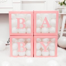 PARTY PANG DECOBOX BABY 派對用品, 粉紅色, 1套