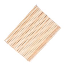 木質硬質棒 07 原色 圓形 150mm, 單一顏色, 50個