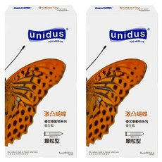 unidus 動物系列 激凸蝴蝶顆粒型衛生套, 12入, 2盒
