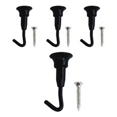 선반나라 천장 훅, 블랙, 4개