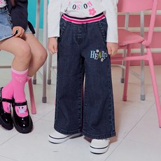 이모션캐슬 프리미에팜 여아용 캐치티니핑 하츄 와이드 데님 바지