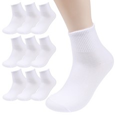 Socks Panda 女性用 韓國製 卡巴 素色 中筒襪 10雙組