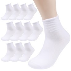 삭스판다 남성용 국산 스포츠 커버 중목 양말 12켤레 세트