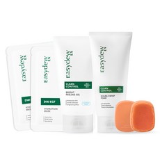 DN Cosmetics Easydew Clean Control 雙彎泡沫亮麗去角質凝膠套裝, 1套