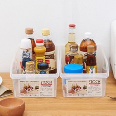 네이처안 아그노 플라스틱 냉장고 정리함 2p, 투명