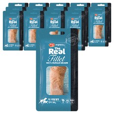 하림펫푸드 반려동물 더리얼 필렛 간식, 연어, 20g, 15개