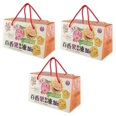 埔里百香果風味凍, 鮮採系列, 原汁原籽, 1kg, 3盒