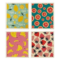 Ranifit水果竹纖維抹布 4種, 1套