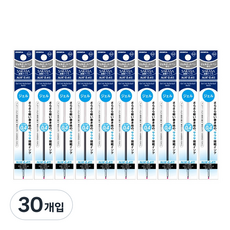 제브라 중성펜 리필심 프레필 NJK 사라사 0.4mm, 블루블랙, 30개