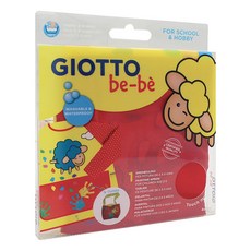GIOTTO be-be 寶貝羊長袖畫衣 背部魔鬼沾固定 鬆緊帶縮口袖 姓名標籤設計 適用2至5歲兒童, 1件, 多色