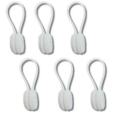 Bluelake 電線耳機線整理固定器, 白色, 6個