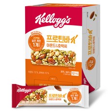켈로그 프로틴바K 아몬드 앤 호박씨, 30g, 12개