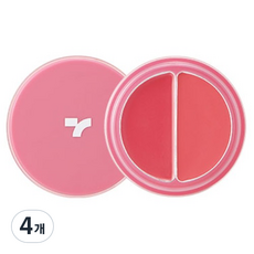 TONYMOLY 雙色唇蜜腮紅兩用膏 4.8g, 4入, 02 Pink Core