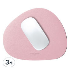 그리디파머스 가죽 마우스패드, 볼터치핑크, 3개