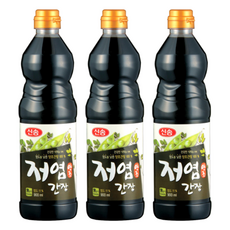 신송 저염 양조간장, 900ml, 3개