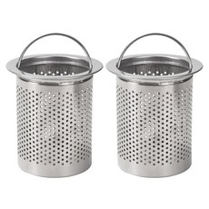 stopia 不鏽鋼水槽濾網 S號, 銀色, 2入