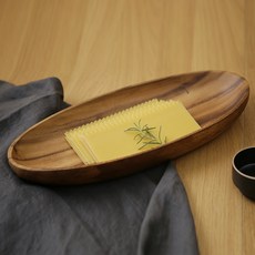 ERATO Wood In木質橢圓形碗, 單色, 1個