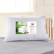 韓國製造 KIT HOME 芬多精超細纖維枕芯, 白色, 1個